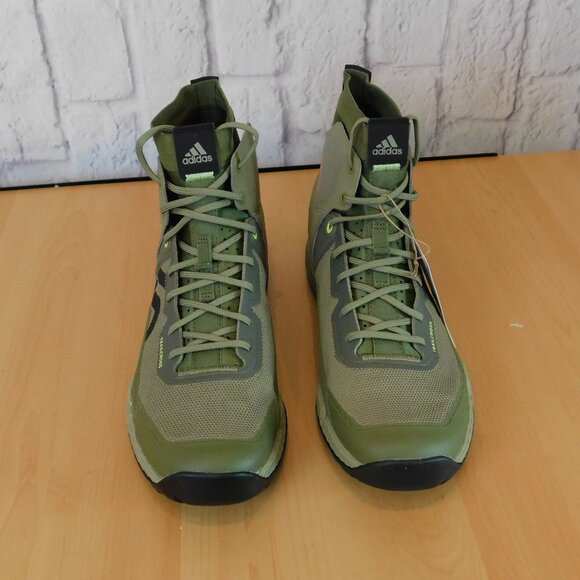 Men's Five Ten 5.10 Trailcross Mid Pro Flat Shoes Green Black GY5121 Size 10 - Picture 2 of 9